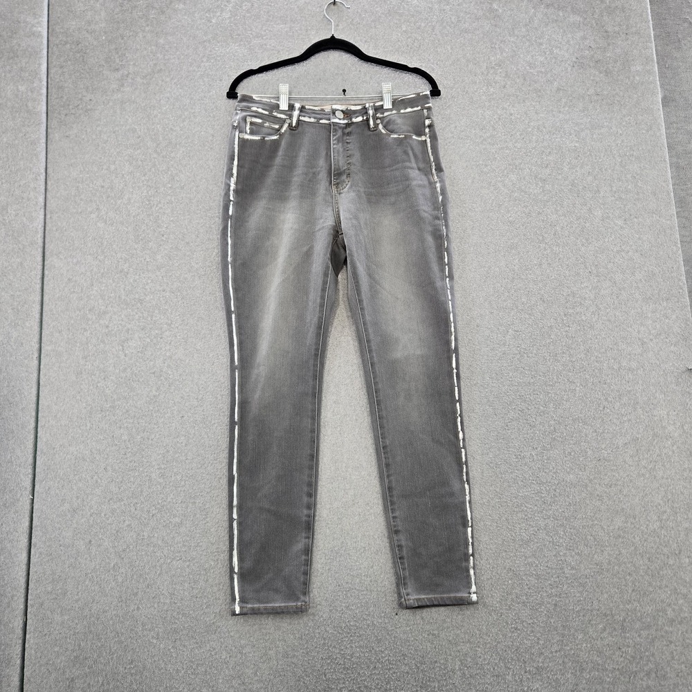 Soft Surroundings Women Jeans 6 Gray Denim 27"‎ Inseam